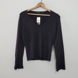 NWT BCBGMaxAzria Solid Black Sweater